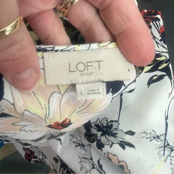 Loft Floral Print Tank Top - Picture 2 of 4